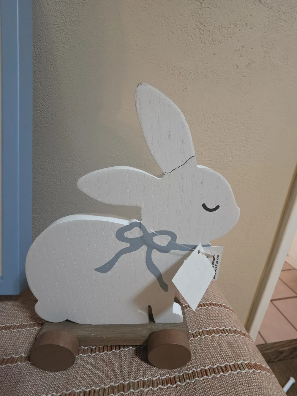 Hobby Lobby Pink & Blue Bunny Framed Art Set